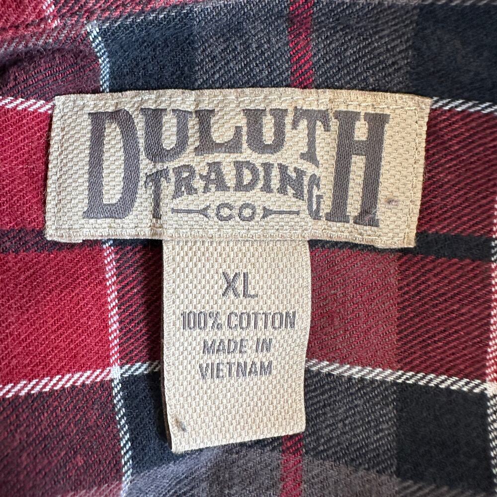 Montana Camping Plaid Flannel Shirt XL Upcycle Unique Last Best Place Outdoors - Picture 5 of 6